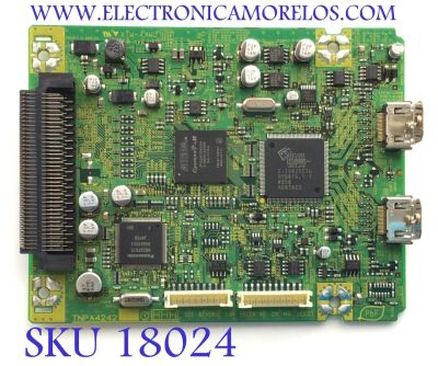 TARJETA (HHH) PARA TV PANASONIC / NUMERO DE PARTE TNPA4242 / PANEL MC216F30F12 / MODELO TH-85PF12U